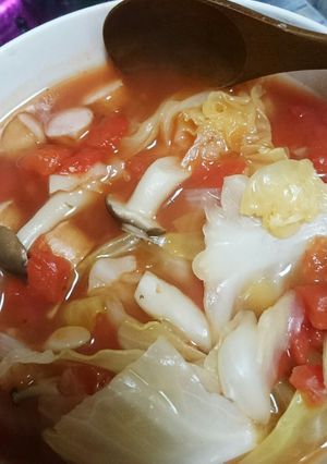 野菜たっぷりトマトスープ-レシピのメイン写真