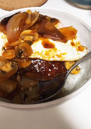 ふわもこロコモコ丼-レシピのメイン写真
