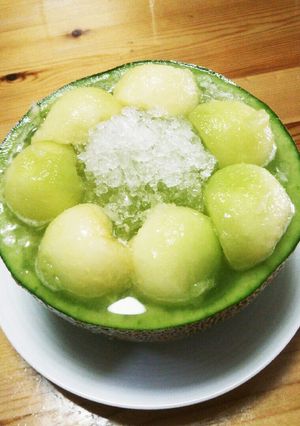 メロンかき氷-レシピのメイン写真