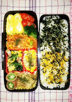 長男弁当v(‾∇‾)ニヤッ-レシピのメイン写真