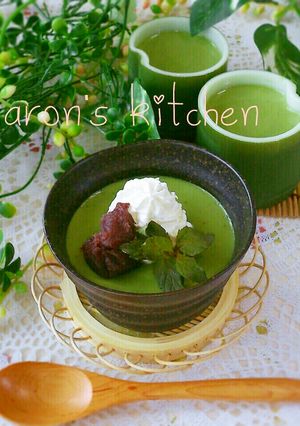 和スイーツ♡濃厚とろけるお抹茶プリン-レシピのメイン写真