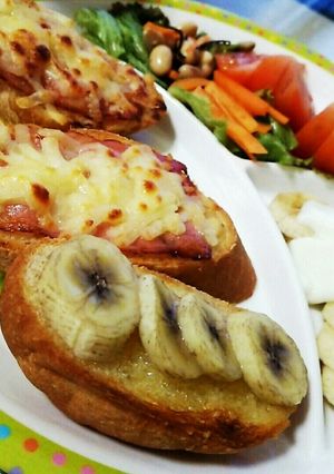 チーズトースト&バナナトースト-レシピのメイン写真
