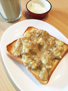 朝食に☆バナナトースト-レシピのメイン写真