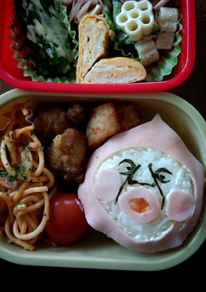 かくれももじり?マツコ?キャラ弁-レシピのメイン写真