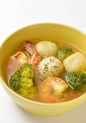 まるごと玄米の海老カレースープ-レシピのメイン写真