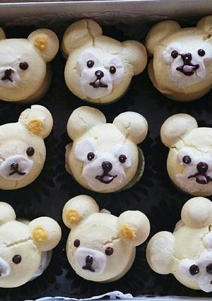 ダッフィー＆リラックマ風マカロン-レシピのメイン写真