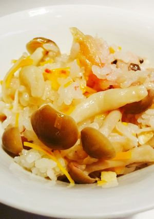 きのこと青汁の栄養◎炊き込みご飯-レシピのメイン写真