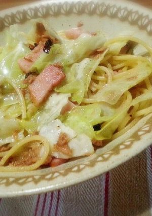 キャベーコンツナアンチョビペペロンチーノ-レシピのメイン写真
