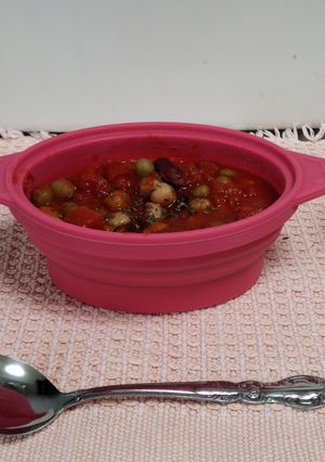 トマトと豆の食べるスープ-レシピのメイン写真
