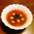 夏のさっぱりトマトとオクラスープ