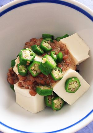 10分で美味しいオクラと納豆の豆腐丼-レシピのメイン写真