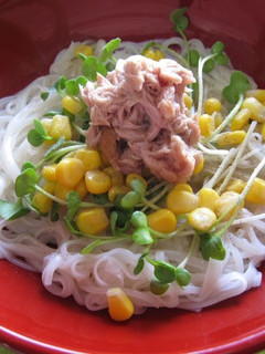 【まぐろ魚醤レシピ】魚醤サラダそうめん-レシピのメイン写真