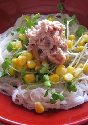 【まぐろ魚醤レシピ】魚醤サラダそうめん-レシピのメイン写真
