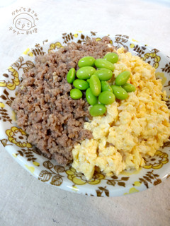 テケトー料理37☆豆腐deふわふわ三食丼-レシピのメイン写真