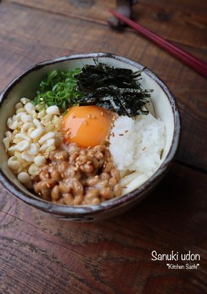 ぶっかけ冷やしおろし納豆讃岐うどん！-レシピのメイン写真