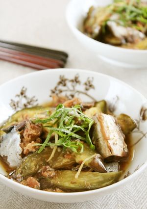 レンジで５分♪ナスのサバ缶煮-レシピのメイン写真