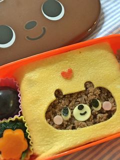 キャラ弁☆くまちゃん弁当♡-レシピのメイン写真