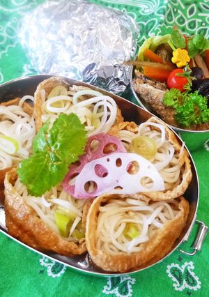 余った素麺いなり弁当-レシピのメイン写真