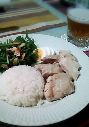 ☆かんたん美味しい♪海南鶏飯チキンライス-レシピのメイン写真