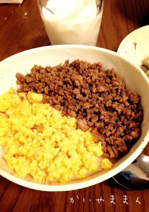 余計なものはいらない。そぼろ丼-レシピのメイン写真