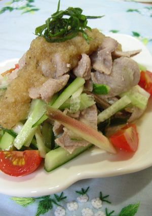 ☆冷しゃぶと日本野菜のサラダ☆彡-レシピのメイン写真