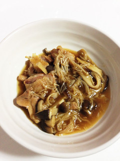 簡単 モモ肉のきのこ餡掛け-レシピのメイン写真