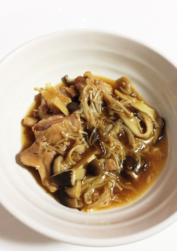 簡単 モモ肉のきのこ餡掛け-レシピのメイン写真