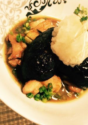 肉じゃがリメイク〜茄子と鶏肉のみぞれ煮-レシピのメイン写真