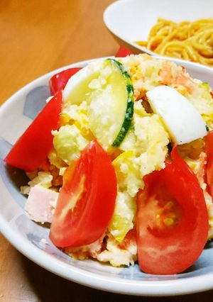 ズッキーニの彩りポテトサラダ-レシピのメイン写真