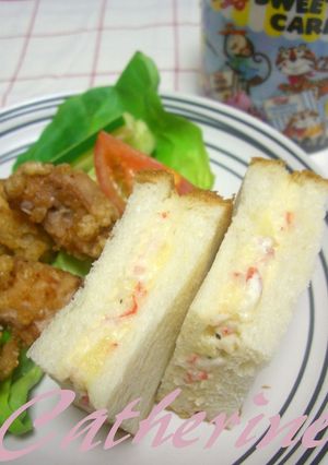 カニカマ＆ポテトのサンドイッチ　-レシピのメイン写真