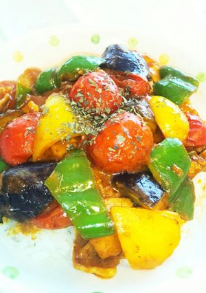 簡単トマト沢山夏野菜カレー♥-レシピのメイン写真
