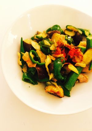 ココナッツオイルで☆夏野菜のカレー炒め-レシピのメイン写真