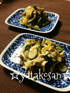 湯葉と山菜のさんしょう風味-レシピのメイン写真
