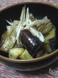 超簡単!ナスとミョウガの煮びたし-レシピのメイン写真