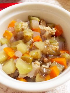 離乳食後期~ナスと挽肉の中華炒め-レシピのメイン写真