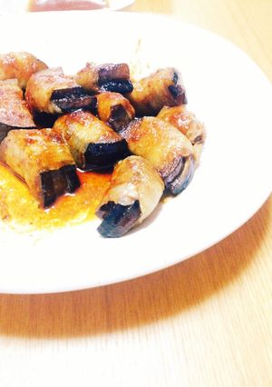 ☆焼肉のタレ活用術☆なすの豚肉巻き☆-レシピのメイン写真