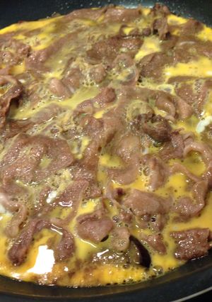 フライパンで牛肉と茄子の柳川風☆-レシピのメイン写真