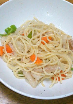 第２段、ガーリックパスタ-レシピのメイン写真