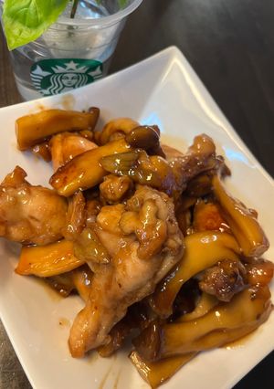 簡単すぎる手羽元とエリンギの甘酸っぱ煮-レシピのメイン写真