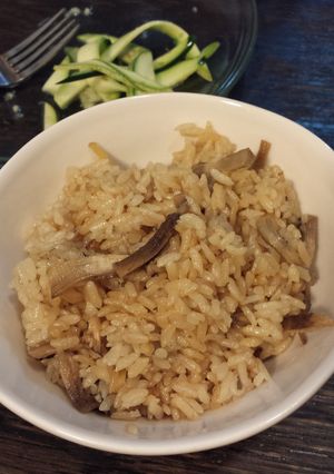 無駄なし！椎茸の石づきと生姜ご飯-レシピのメイン写真