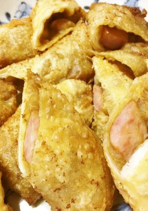 残り物リメイク★サクッとカレー春巻き-レシピのメイン写真