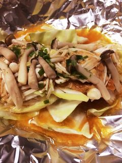 鮭のねぎ味噌ホイル焼き-レシピのメイン写真