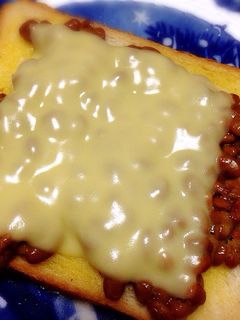 納豆チーズトースト-レシピのメイン写真
