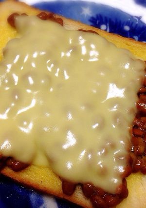 納豆チーズトースト-レシピのメイン写真