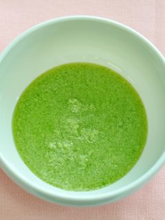 豆苗と高野豆腐のすり煮(離乳食)-レシピのメイン写真