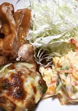 ﾐｰﾄｿｰｽとｱﾎﾞｶﾄﾞのﾁｰｽﾞ焼-レシピのメイン写真