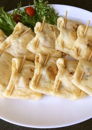ヘルシーひきわり納豆のいなり焼き-レシピのメイン写真