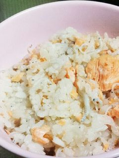 秋!簡単!鮭としらすの炊き込みご飯-レシピのメイン写真