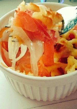 簡単★トマトとスライスオニオンのグラタン-レシピのメイン写真