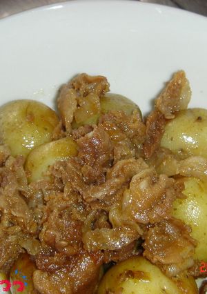 春です！豚肉と小じゃがの煮物-レシピのメイン写真